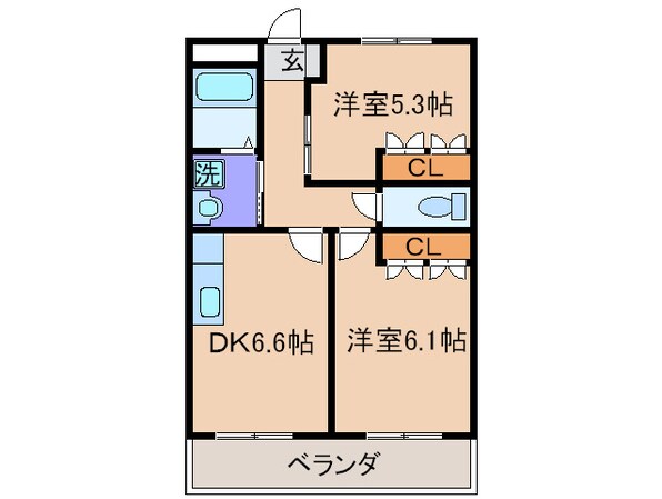 グランドシャト－Ⅱの物件間取画像